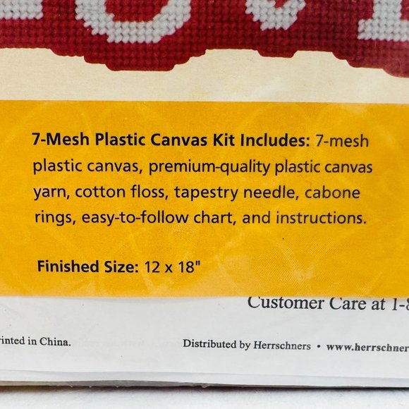 Craftways All You Need is Love Plastic Canvas Kit - New - Picture 4 of 5